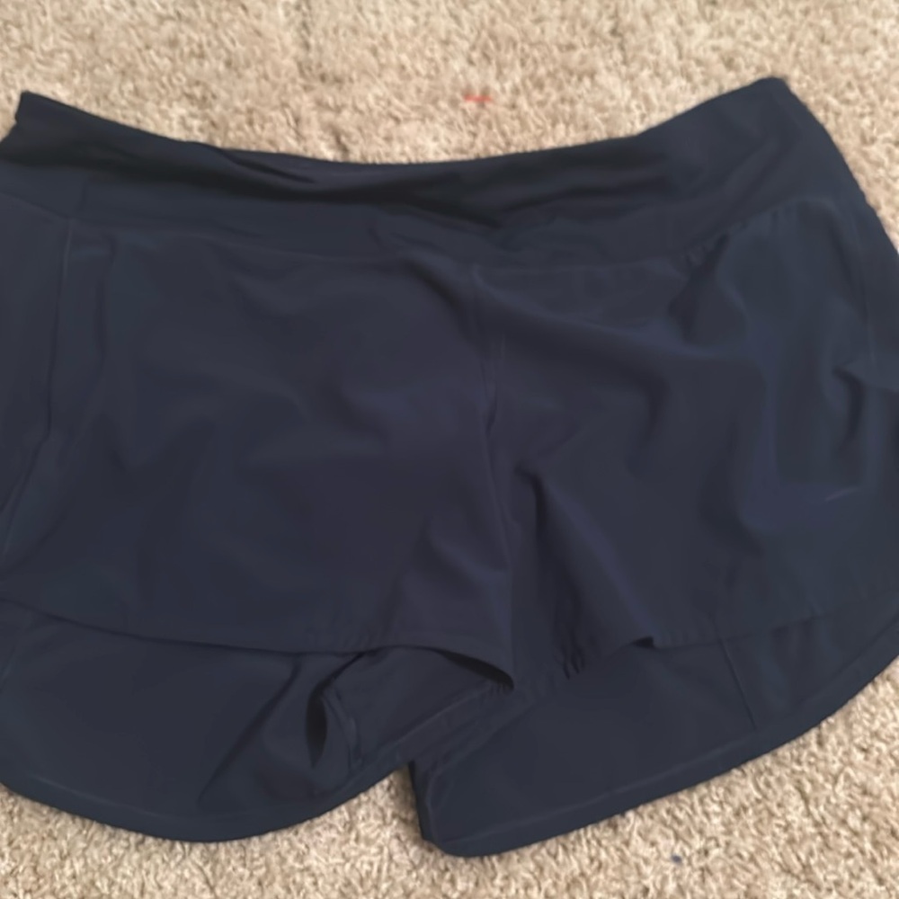 lululemon speed up, 4 inch, size 12